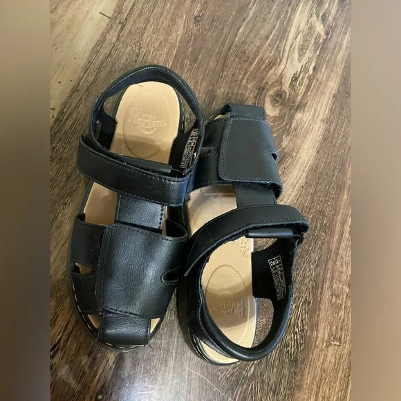 Dr. Martens Black Fisherman Sandals